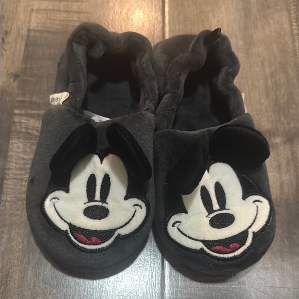 Mickey Mouse Black Slippers